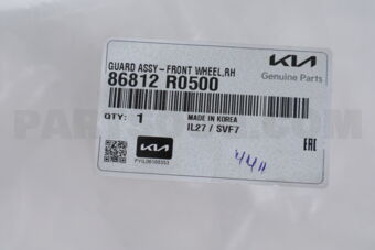 86812R0500 GUARDASSY-FRONTWHE