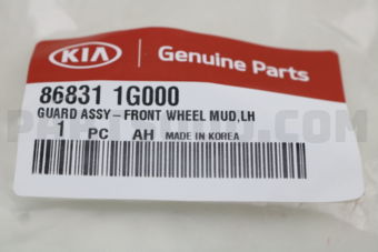 868311G000 GUARD WHEEL LH FRONT