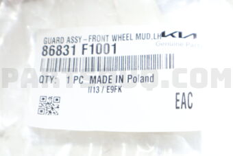 86831F1001 GUARDASSY-FRONTWHE