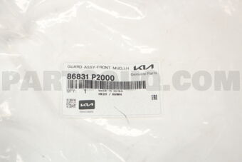 86831P2000 GUARD ASSY-FRONT MUD,LH