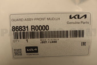86831R0000 GUARDASSY-FRONTMUD