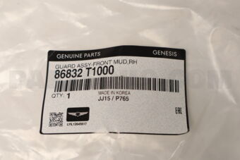 86832T1000 GUARD ASSY - FRONT MUD, RH