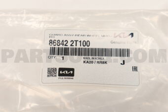 868422T100 GUARD RR WH MUD RH