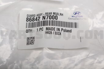 86842N7000 GUARD ASSY-REAR MUD,RH