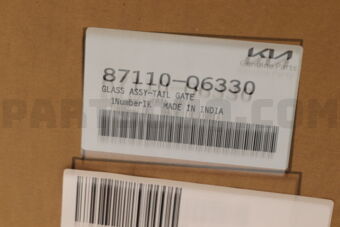 87110Q6330 GLASS ASSY-TAIL GATE