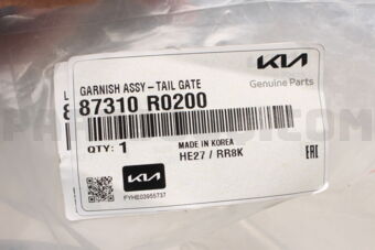 87310R0200 GARNISH ASSY-TAIL GATE