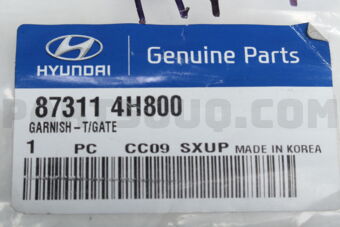 873114H800 GARNISH-T/GATE