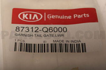 87312Q6000 GARNISH-TAIL GATE,LWR