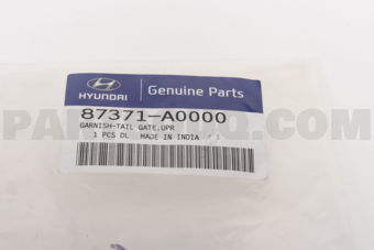 87371A0000 GARNISH-TAIL GATE,UPR