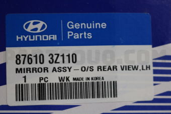 876103Z110 MIRROR ASSY-O/S REAR VIEW,LH