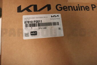 87610P2011 MIRROR ASSY-OUTSIDE RR VIEW,LH
