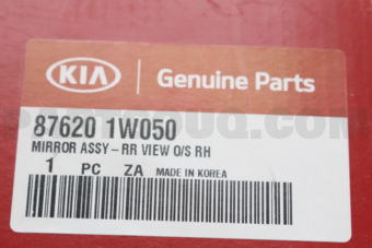 876201W050 MIRROR ASSY-RR VIEW