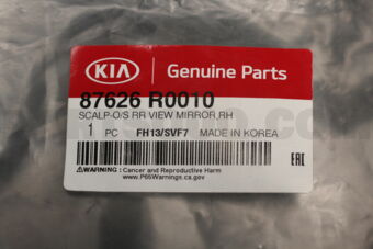 87626R0010 SCALP-O/S RR VIEW MIRROR,RH