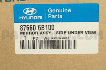 876606B100 MIRROR ASSY-SIDE UNDER VIEW