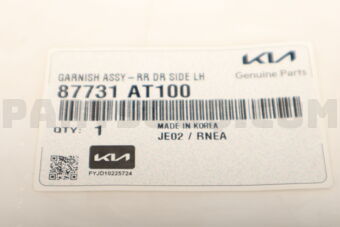 87731AT100 GARNISH ASSY-RR DR SIDE LH