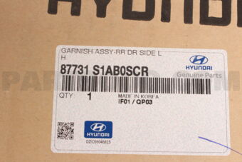 87731S1AB0SCR GARNISH ASSY-RR DR SIDE LH