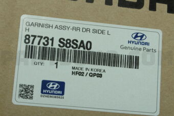 87731S8SA0 GARNISH ASSY-RR DR SIDE LH
