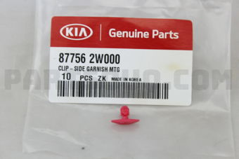 877562W000 CLIP-SIDE GARNISH MTG