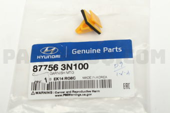 877563N100 CLIP-SIDE GARNISH MTG