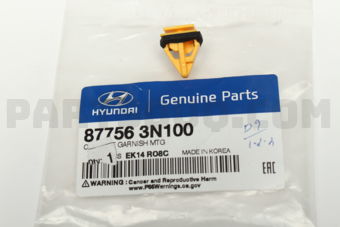 877563N100 CLIP-SIDE GARNISH MTG
