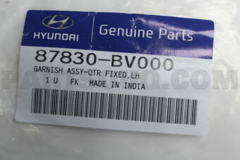 87830BV000 GARNISH ASSY-QTR FIXED,LH