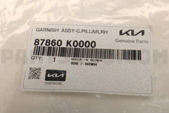 87860K0000 GARNISHASSY-C.PILLA