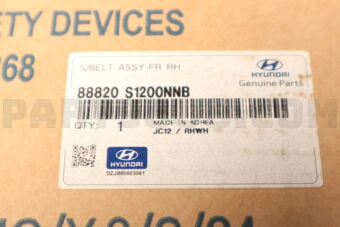 88820S1200NNB S/BELT ASSY-FR RH