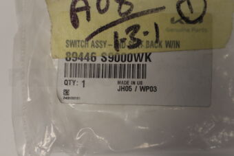89446S9000WK SWITCH ASSY-2ND SEAT BACK W/IN