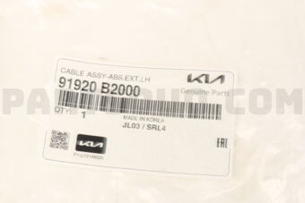 91920B2000 CABLE ASSY-ABS.EXT L
