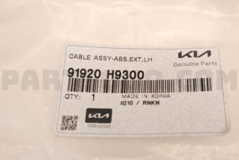 91920H9300 CABLE ASSY-ABS.EXT,LH