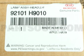 92101H9010 LAMPASSY-HEADLH