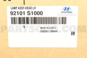 92101S1000 LAMP ASSY-HEAD,LH