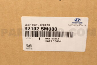 921025M000 LAMP ASSY-HEAD,RH