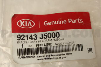 92143J5000 BRACKET ASSY-HEAD LAMP MTG,RH