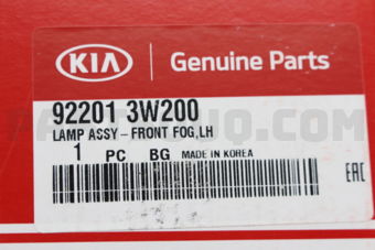 922013W200 LAMP ASSY-FR FOG LH