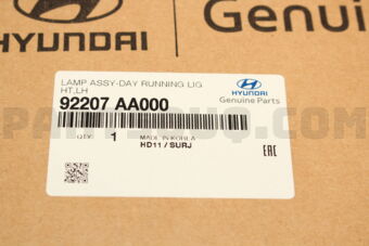 92207AA000 LAMP ASSY-DAY RUNNING LIGHT,LH