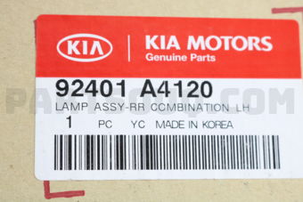 92401A4120 LAMP ASSY-REAR COMBINATION,LH