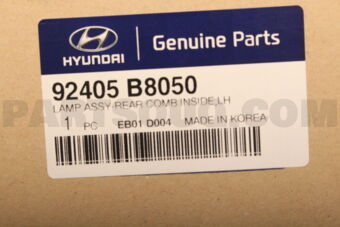 92405B8050 LAMP ASSY-REAR COMB INSIDE,LH