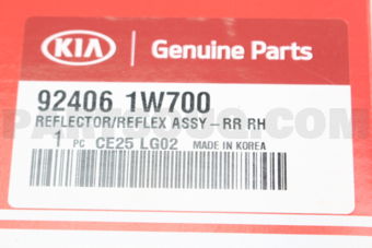 924061W700 REFLECTOR/REFLEX ASSY-RR RH