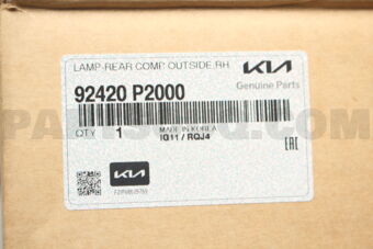 92420P2000 LAMP-REAR COMB OUTSIDE,RH