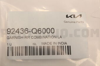 92436Q6000 GARNISH-RR COMBINATION LAMP,RH