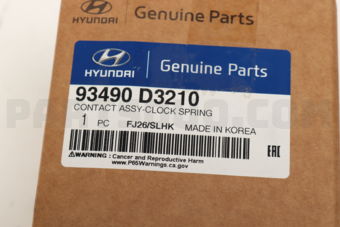 93490D3210 CONTACT ASSY-CLOCK SPRING