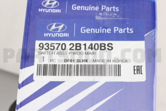 935702B140BS SWITCH ASSY-POWER WINDOW,MAIN
