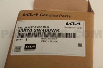 935703W400WK SWITCH ASSY-POWER WINDOW,MAIN