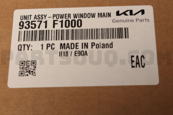 93571F1000 UNIT ASSY-POWER WINDOW MAIN