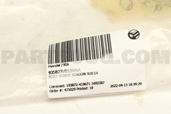 935823V010NNA BEZEL-POWER WINDOW SUB LH