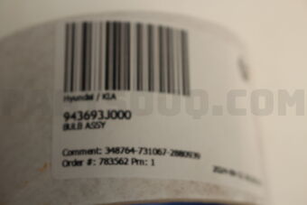 943693J000 BULB ASSY