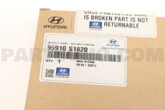 95910S1820 MODULE ASSY-AIR BAG CONTROL