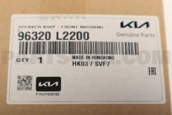 96320L2200 SPEAKER ASSY-FRONT MIDRANGE