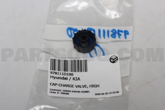 978111D100 CAP-CHARGE VALVE, HIGH